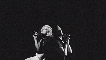 Bebe Rexha And Marc E Bassy, bebe-rexha, music, marc-e-bassy, monochrome, black-and-white HD wallpaper