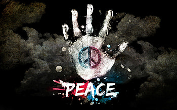 Artwork, Peace Sign HD wallpaper
