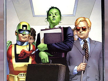 The Day Job, comic, she hulk, fantasy, iron man HD wallpaper