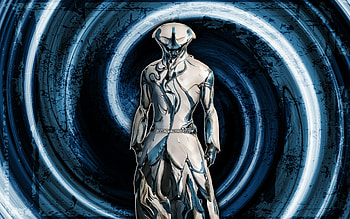 Frost, blue grunge background, Warframe, RPG, Warframe characters, Frost Build, vortex, Warframe Builds, Frost Warframe HD wallpaper