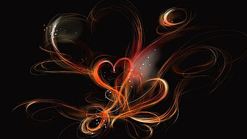 Background, Smoke, Love, Dark, Heart, Shroud HD wallpaper