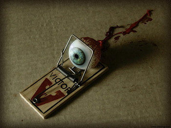 Gotcha!, funny, dark HD wallpaper