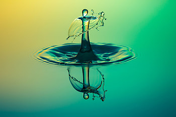 Reflection, Macro, Spray, Liquid HD wallpaper
