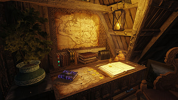 Skyrim Medieval : A Journey Through the Realm, video game, The Elder Scrolls V: Skyrim, medieval, book, map HD wallpaper