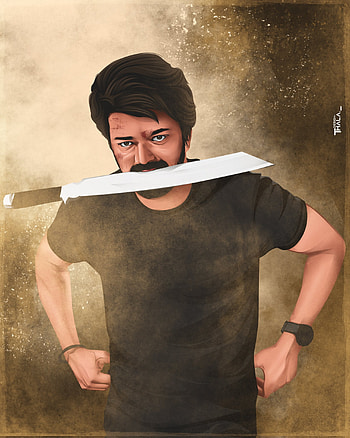 Thalapathy Vijay, lip, raw, beast, Veera HD phone wallpaper
