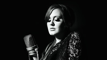 Adele, Dark and moody , Celebrity singer, BW aesthetics HD wallpaper