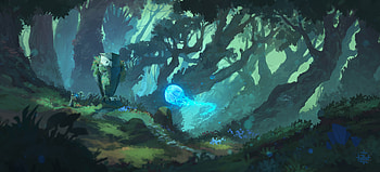 Mystical Forest, spirit, fantasy, forest HD wallpaper