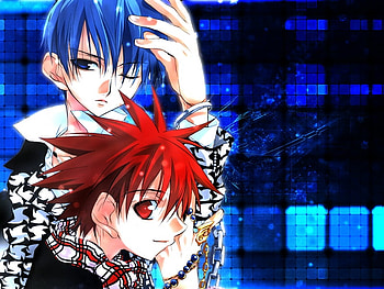 DnD, blue, daisuke, dark, red HD wallpaper