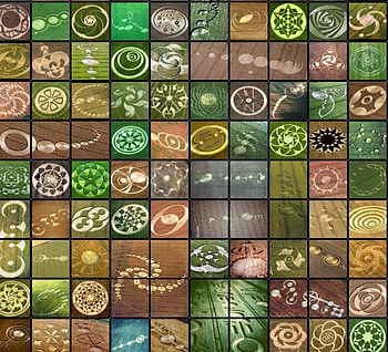Crop Circle Collage, nature, forces of nature, crop circles, collage HD wallpaper