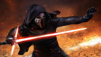 Kylo Ren Mask, Epic Star Wars scene, Hooded sith lord, Dark side warrior HD wallpaper
