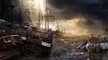 Apocalyptic wasteland, Broken civilization, Desolation, Ruined world HD wallpaper