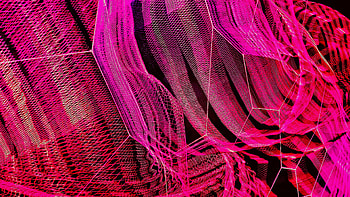 Abstract, Pink, Grid, Honeycomb, Hexagon HD wallpaper
