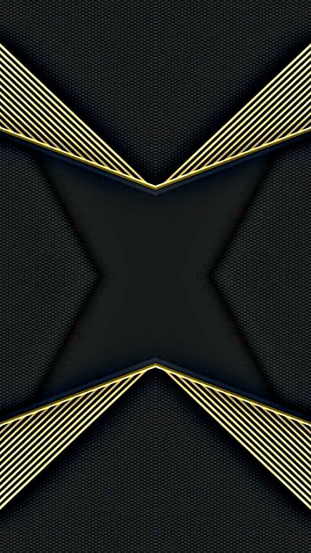 black gold material 3d, digital, amoled, neon, symmetry, cool, design, oled, pattern, yellow, abstract HD phone wallpaper