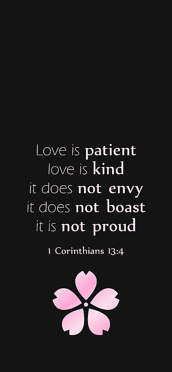 1 Corinthians 13:4, Dark, Love, Bible, Meditate HD phone wallpaper