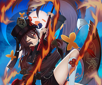 Hu Tao, Hu Tao, video game, Genshin Impact HD wallpaper