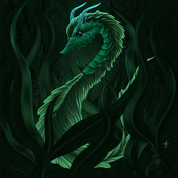 Art, Seaweed, Algae, Nautical, Maritime, Seahorse, Sea Horse HD phone wallpaper