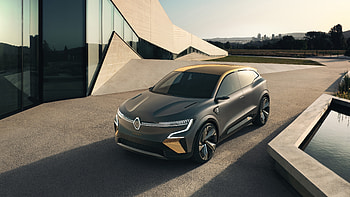 Future car, Renault Megane eVision, 2020 HD wallpaper