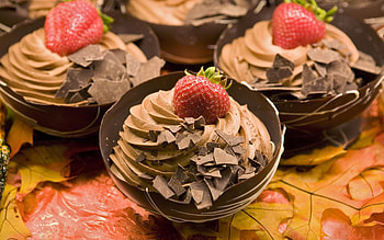 Fruits, Food, Strawberry, Dessert, Chocolate HD wallpaper