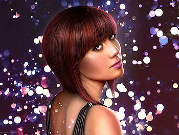 Jean frances, cg art, model, actress HD wallpaper