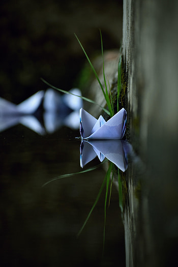 Water, Miscellanea, Miscellaneous, Ship, Paper, Origami, Nautilus HD phone wallpaper