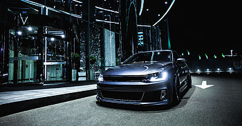 Cars, Front View, Silver, Silvery, Volkswagen Jetta HD wallpaper