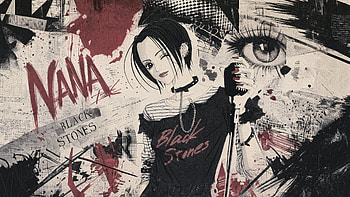 Nana — Black Stones, Anime Girl, Singer, Micro, Punk HD wallpaper
