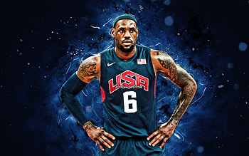 LeBron James, USA, nike, united states HD wallpaper