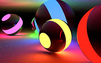 3D, Shine, Light, Bright, Stripes, Streaks, Balls HD wallpaper