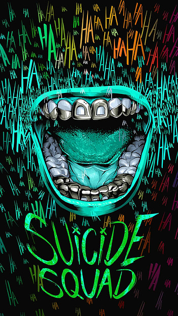 Suicide Squad, Vibrant , Squad's insignia HD phone wallpaper