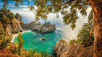 Big Sur , Beautiful backgrounds, Coastline enchantment, Serene ocean views HD wallpaper