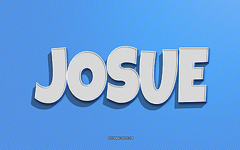 Josue, blue lines background, with names, Josue name, male names, Josue greeting card, line art, with Josue name HD wallpaper