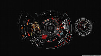Iron Man Suit Diagnostic Wide for HD wallpaper