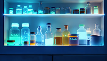 Illuminated Medicine: Ultra of Pharmaceutical Wonders, medicine, laboratory, bottle HD wallpaper