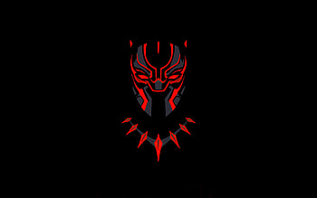 Black Panther, symbol, art HD wallpaper