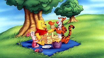 Piglet, Animation, Winnie-the-Pooh, Background HD wallpaper