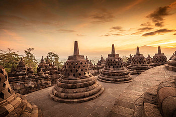 Candi Borobudur temple, Central Java HD wallpaper