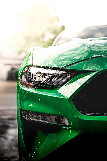 Cars, Wet, Car, Front View, Machine, Headlight HD phone wallpaper