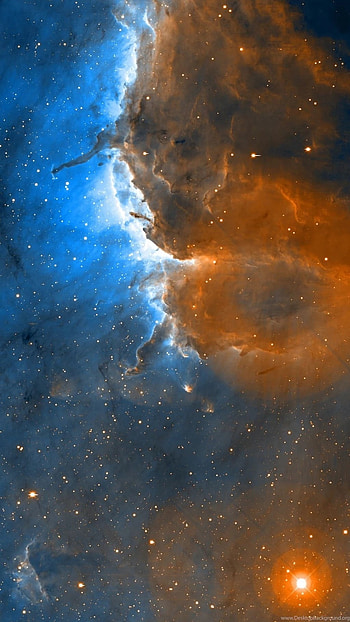 Space, Brown Blue HD phone wallpaper