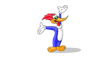 Woody Woodpecker, Funny illustration, Colorful , Cartoon character HD wallpaper