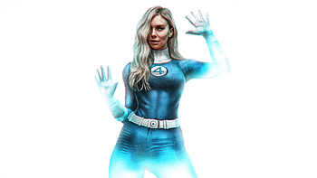 Vanessa Kirby As The Invisible Hero, the-fantastic-four-first-steps, the-fantastic-four, movies, 2025-movies, fantastic-four, vanessa-kirby, artwork, digital-art, art, superheroes, invisible-woman HD wallpaper