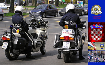policija, hrvatska, motorcycle, police, croatia, zagreb HD wallpaper