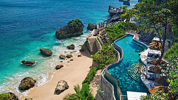 Bali pool, Holiday rocks, U TV, Indonesian getaway HD wallpaper
