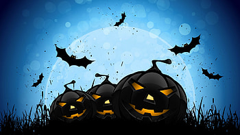 Pumpkin, halloween, digital art HD wallpaper