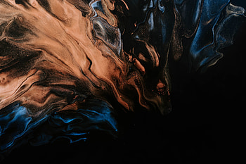 Blue-orange, abstract, art HD wallpaper