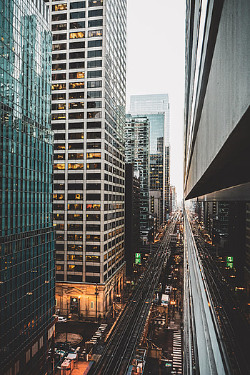 Cities, City, Building, Road, Railway HD phone wallpaper