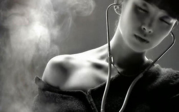 Bw girl, bw, music, girl, sky HD wallpaper