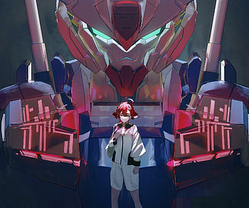 XVX-016RN Gundam Aerial Rebuild, Suletta Mercury, Anime, Mobile Suit Gundam: The Witch from Mercury, XVX-016 Gundam Aerial HD wallpaper