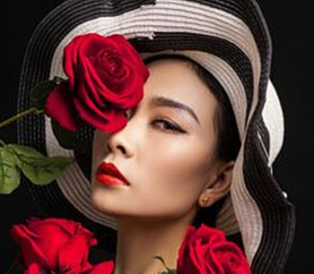 floral fashion, fashion, roses, graphy, flowers, models, beauty, hats HD wallpaper