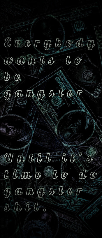 wants to be gangster, blackboard, alone, product, money, go hard, trappin HD phone wallpaper