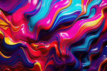 Abstract Pattern, glow, particle, neon, lines, rainbow, Abstract, pattern HD wallpaper